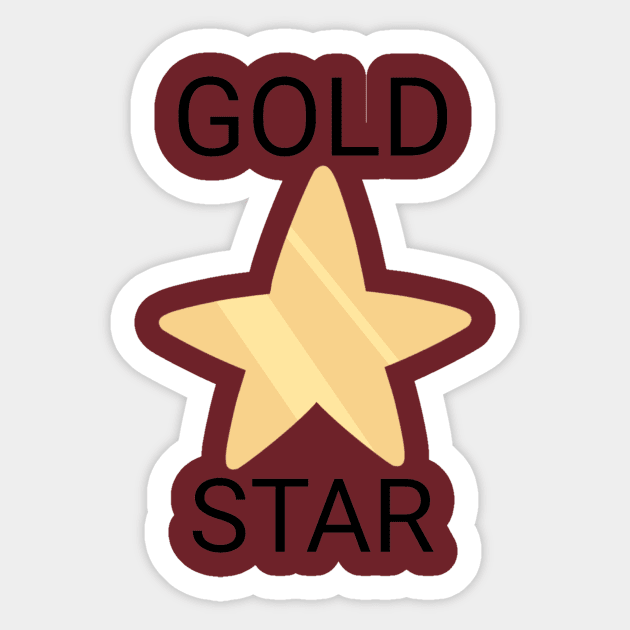 Gold Star Sticker by StormiMakesMerch